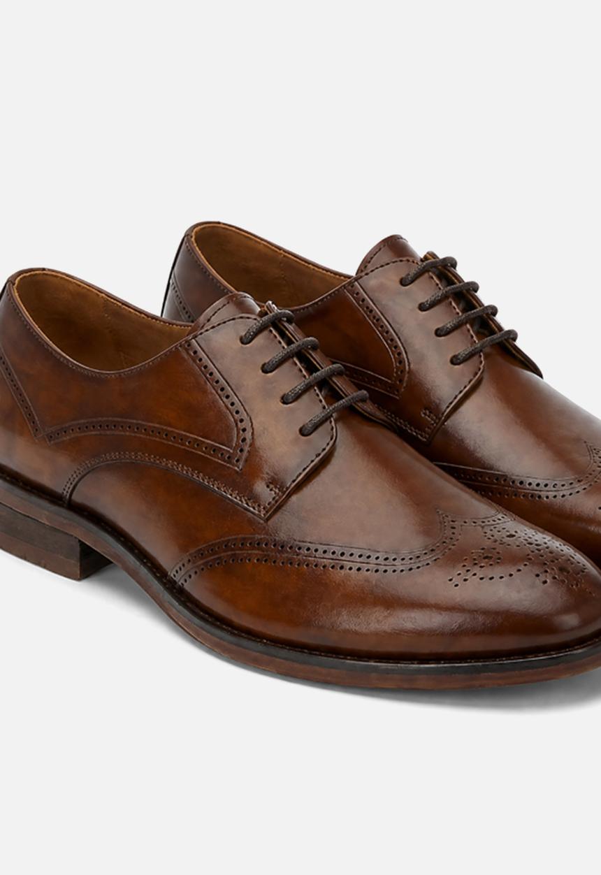 POLO - Leather Brogue Gibson - Tan