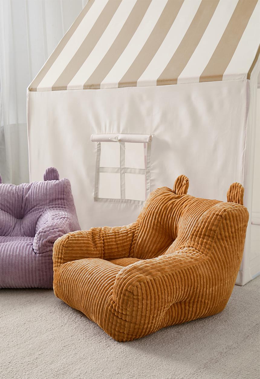 Pop Candy - Animal ear bean bag sofa - yellow ochre