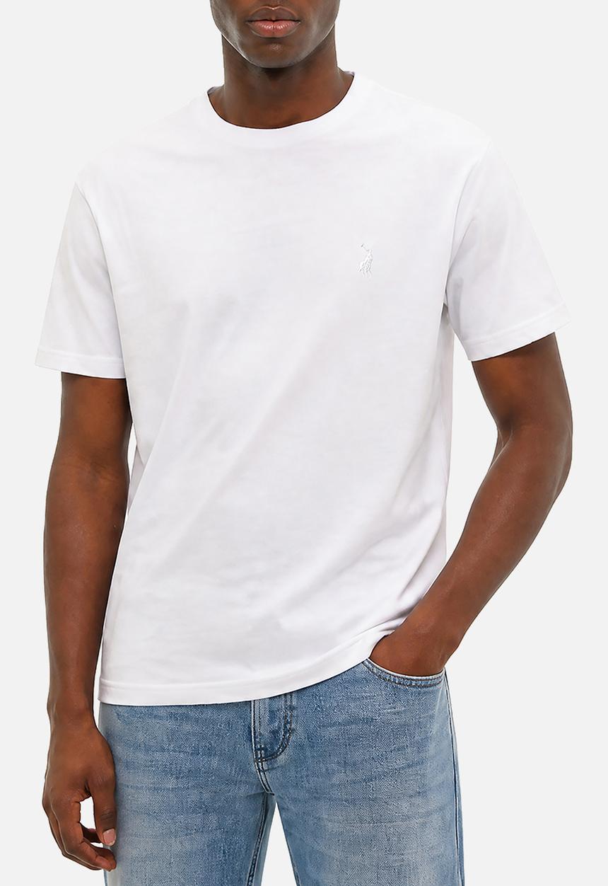 POLO - Mens Crew Neck Gotts Short Sleeve Tee - White