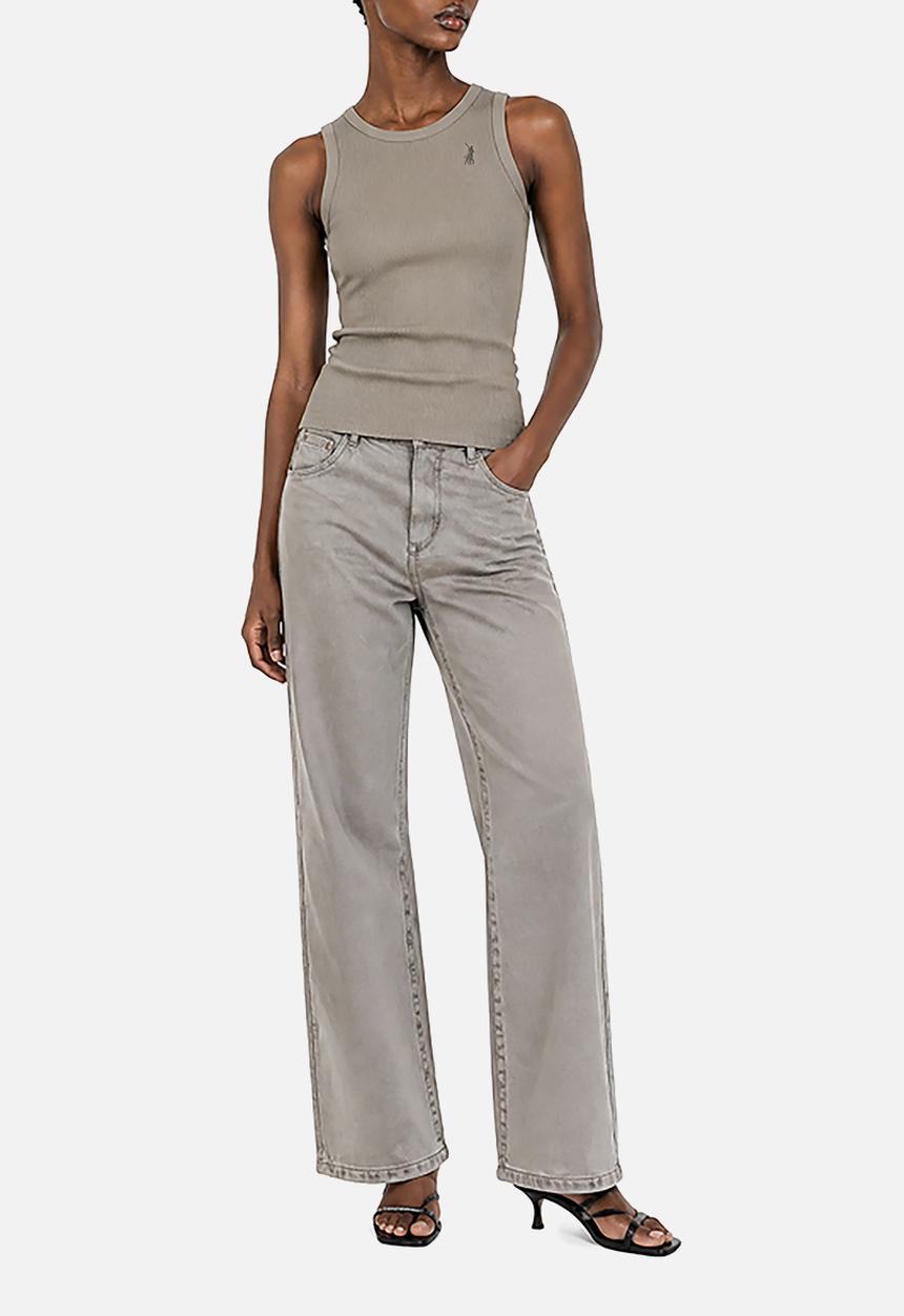 POLO - Wmn Thandiwe Sleeveless Ribbed Tank Top - Mushroom