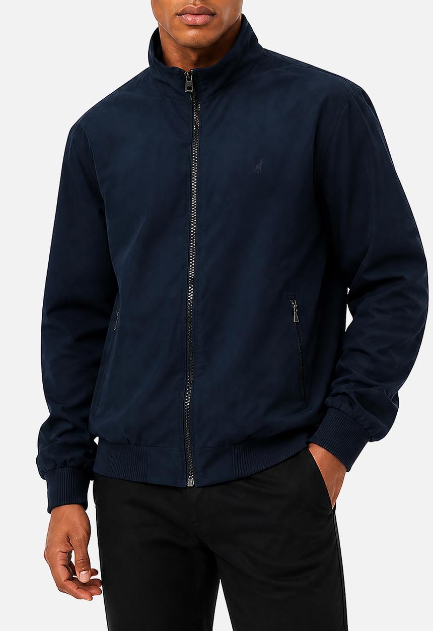 POLO - Harrington Jacket With Funnel Neck - Navy