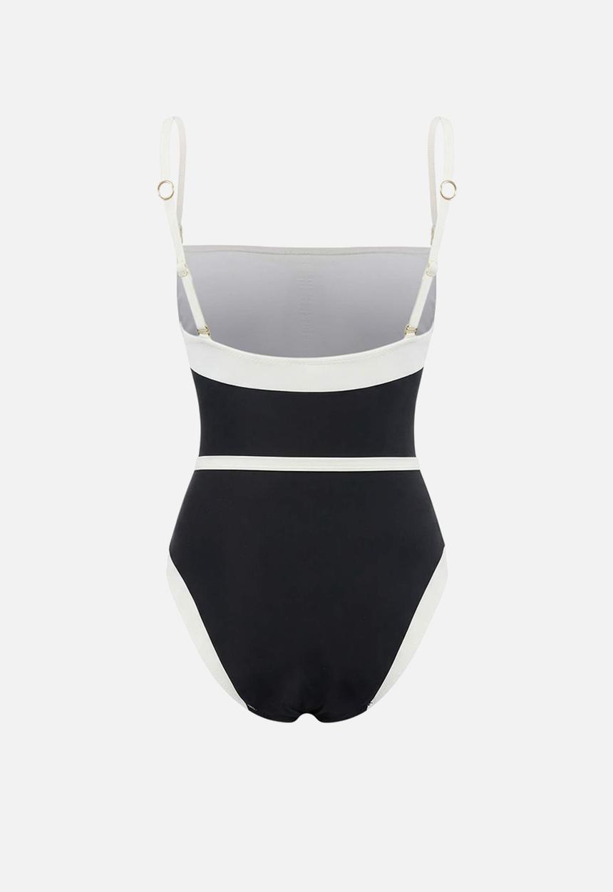 Trendyol - Strapless swimsuit - black