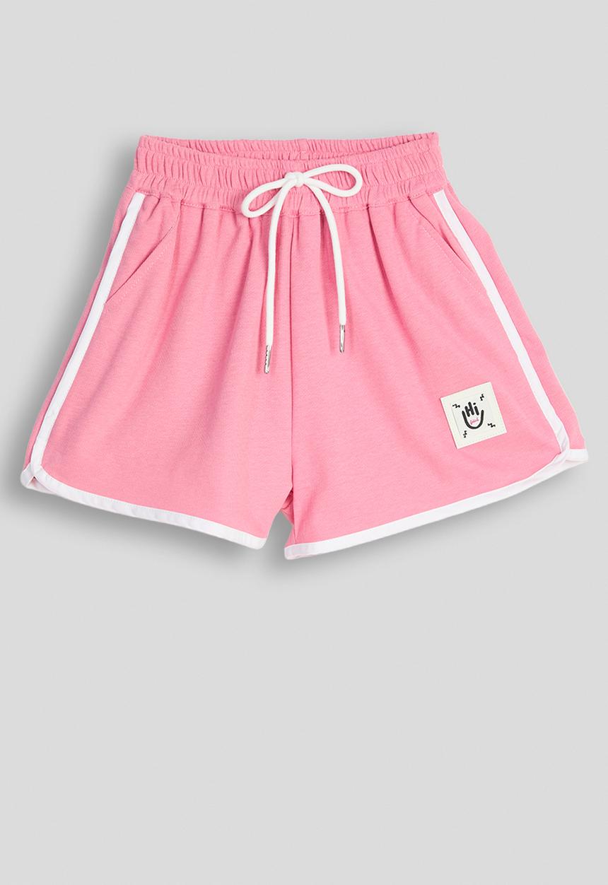 Pop Candy - Piped dolphin hem shorts - pink