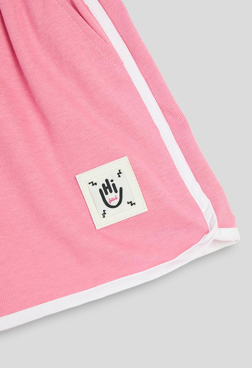Pop Candy - Piped dolphin hem shorts - pink