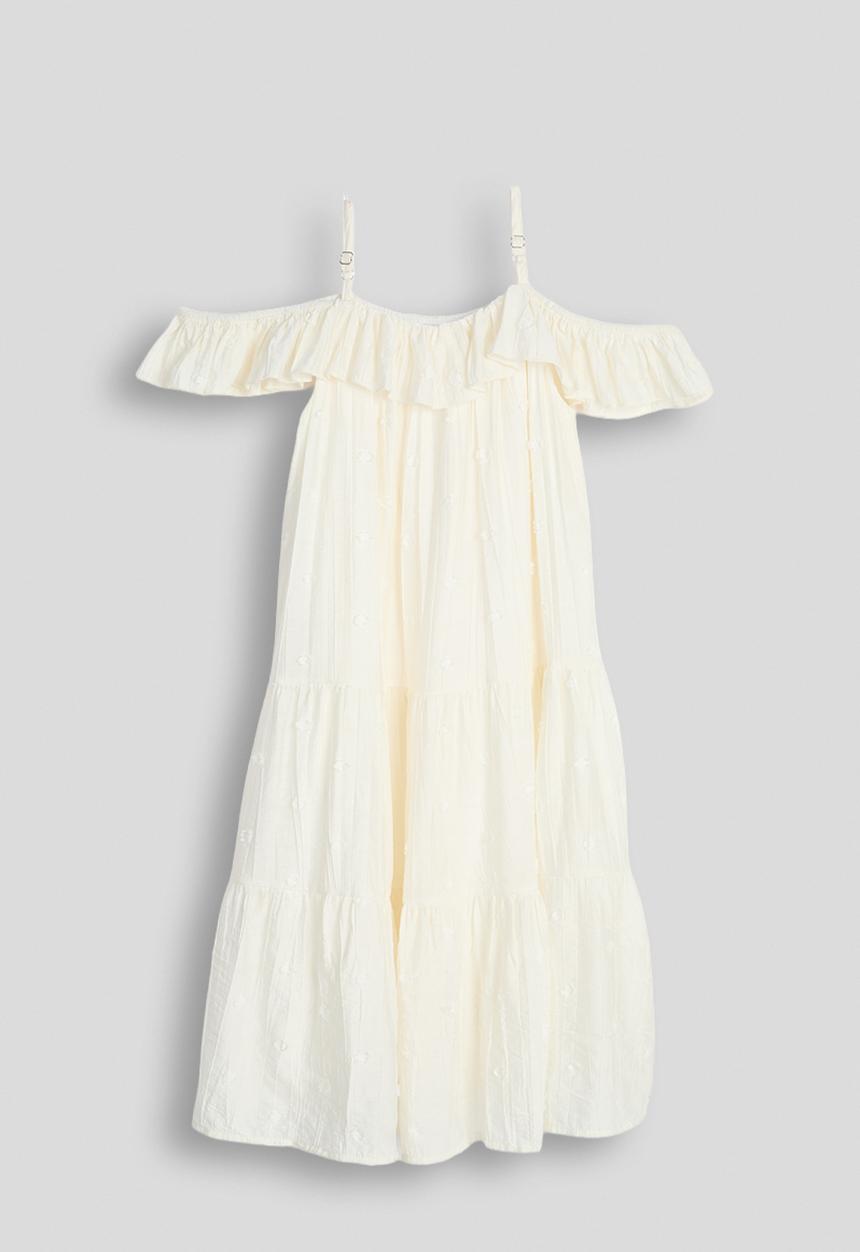 Pop Candy - Tiered boho cami dress - cream