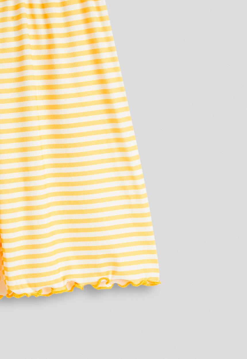 Pop Candy - Tee and shorts - yellow stripes