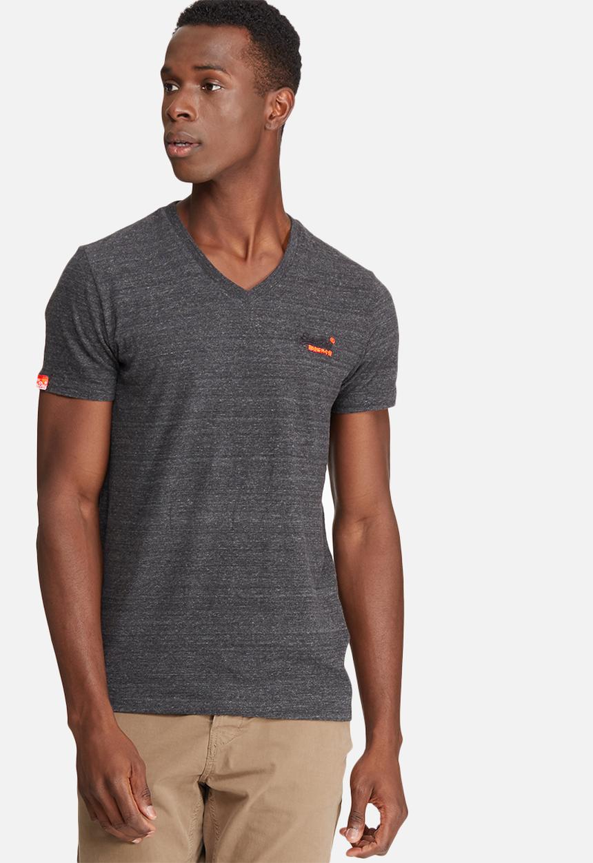 Superdry. - Orange label vintage embroidery vee tee