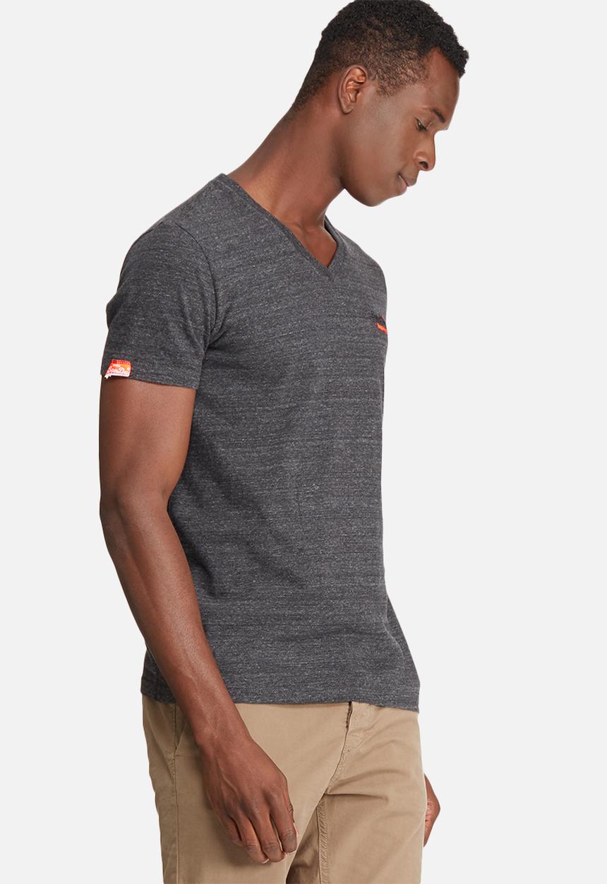 Superdry. - Orange label vintage embroidery vee tee