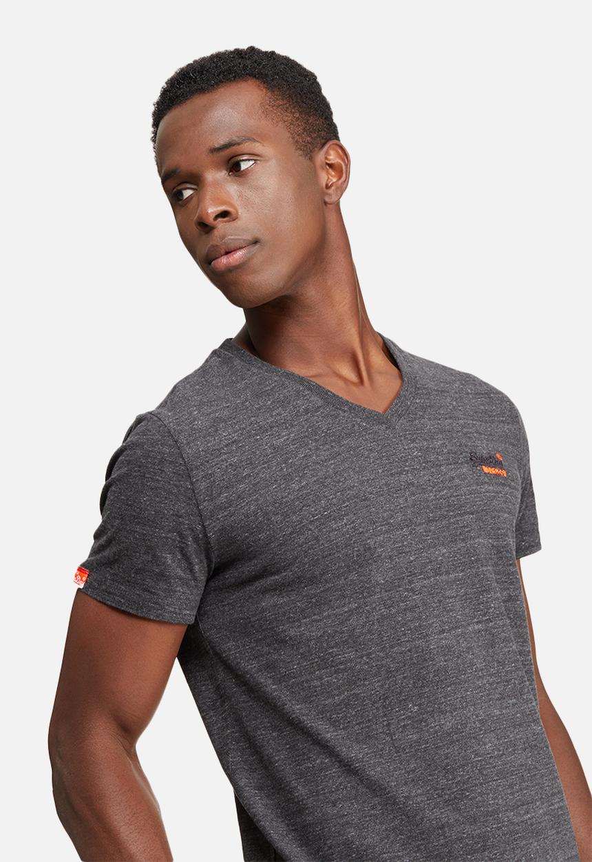 Superdry. - Orange label vintage embroidery vee tee