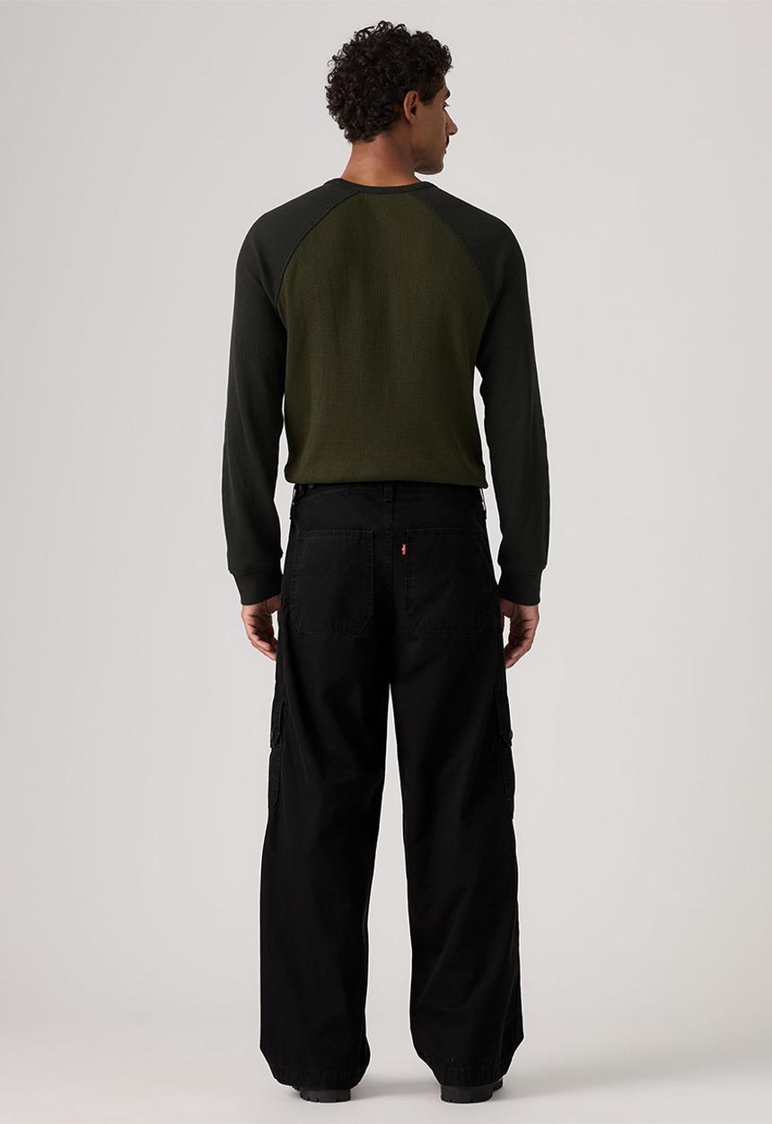 Levi’s® - BAGGY WIDE CARGO PANT - 007W6-0000 MINERAL BLACK LT WGT CANVAS