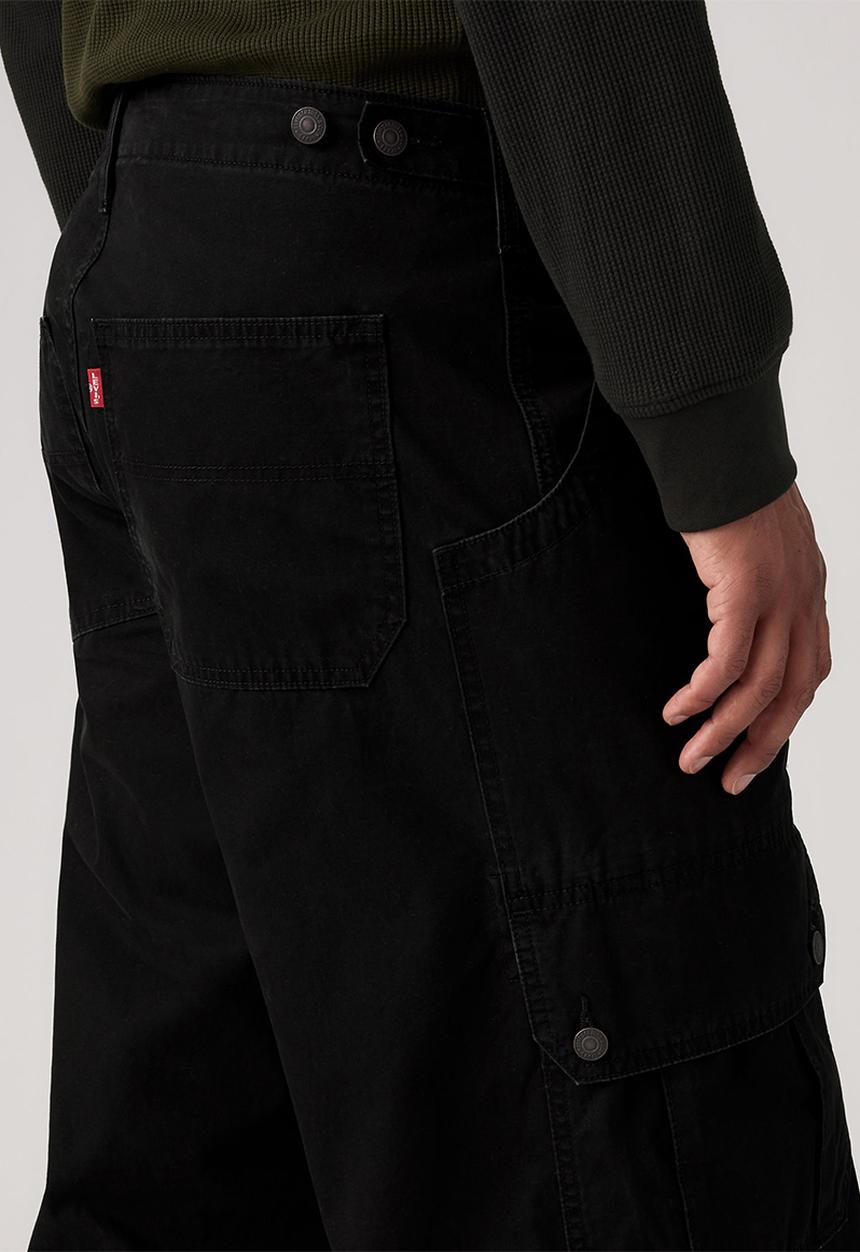 Levi’s® - BAGGY WIDE CARGO PANT - 007W6-0000 MINERAL BLACK LT WGT CANVAS