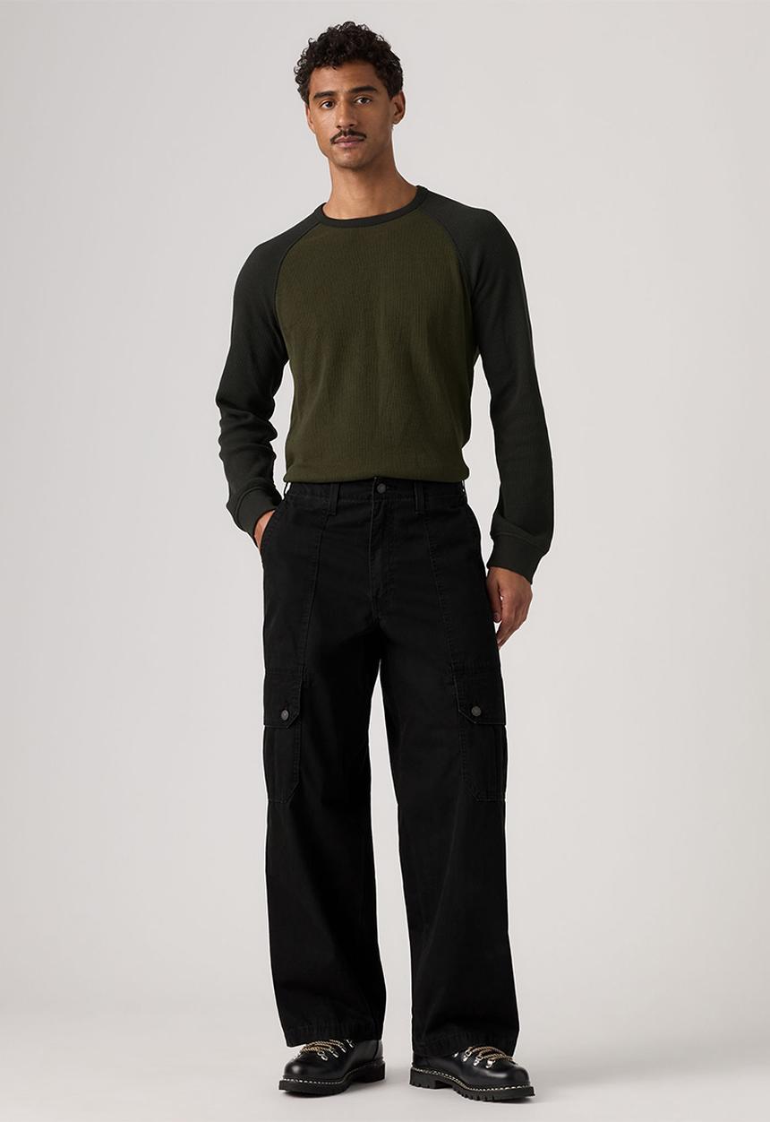 Levi’s® - BAGGY WIDE CARGO PANT - 007W6-0000 MINERAL BLACK LT WGT CANVAS