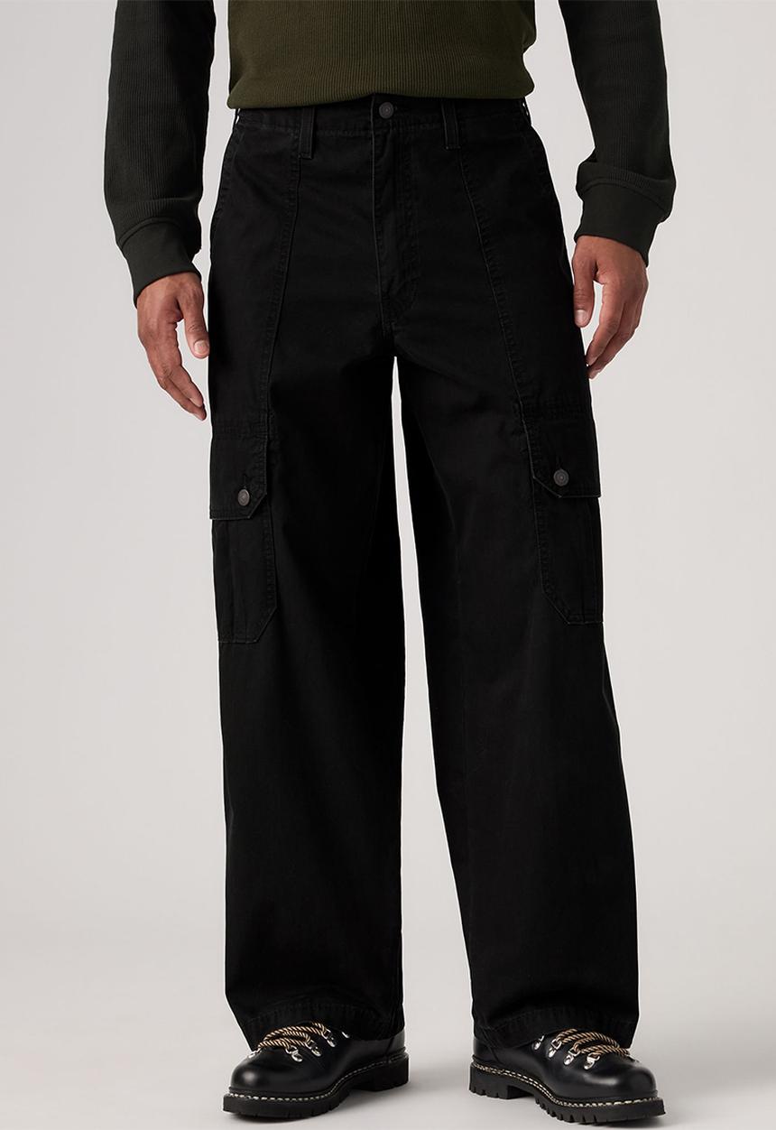 Levi’s® - BAGGY WIDE CARGO PANT - 007W6-0000 MINERAL BLACK LT WGT CANVAS