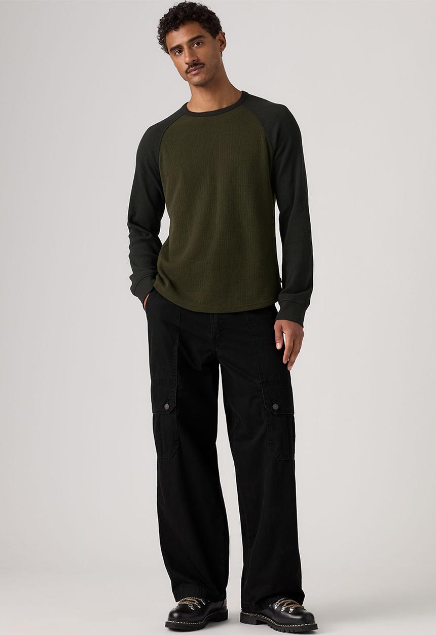 Levi’s® - BAGGY WIDE CARGO PANT - 007W6-0000 MINERAL BLACK LT WGT CANVAS