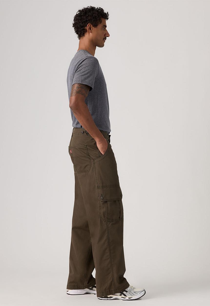 Levi’s® - BAGGY WIDE CARGO PANT - 007W6-0001 KOMODO GREEN LT WGT CANVAS
