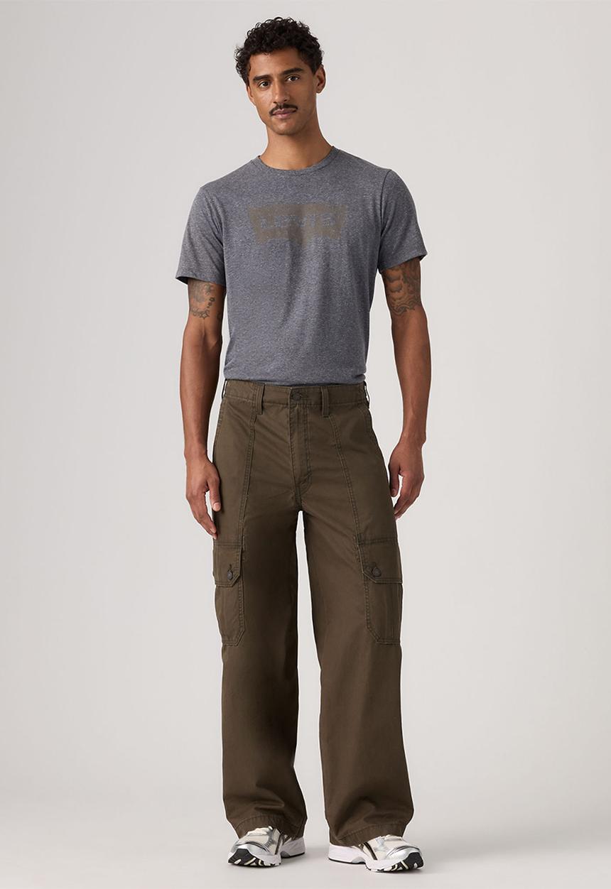 Levi’s® - BAGGY WIDE CARGO PANT - 007W6-0001 KOMODO GREEN LT WGT CANVAS