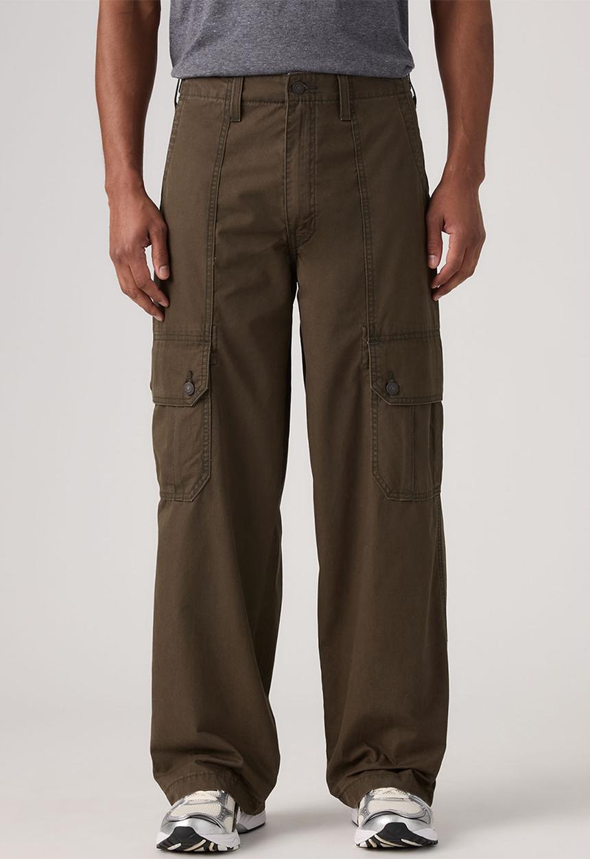 Levi’s® - BAGGY WIDE CARGO PANT - 007W6-0001 KOMODO GREEN LT WGT CANVAS