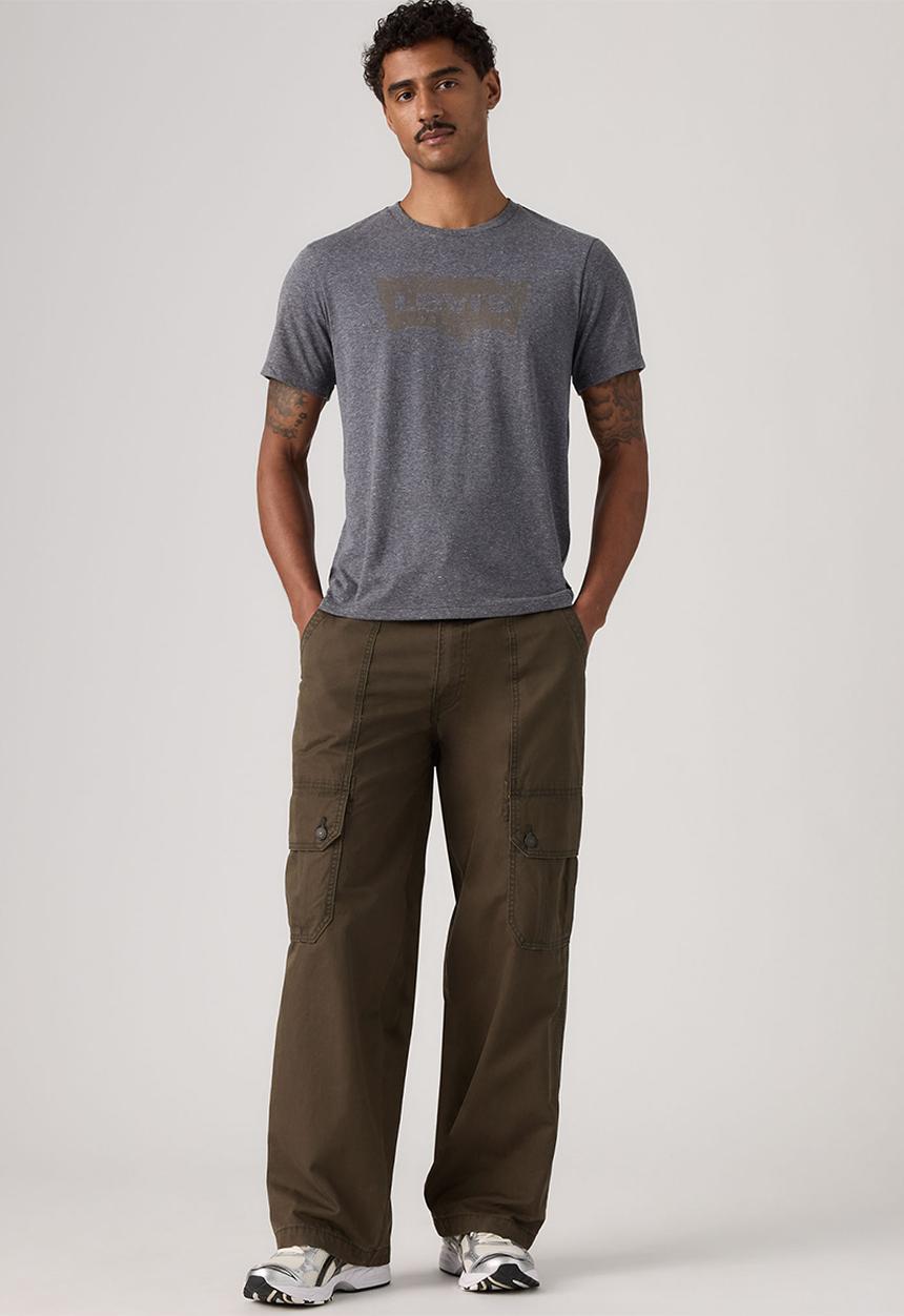 Levi’s® - BAGGY WIDE CARGO PANT - 007W6-0001 KOMODO GREEN LT WGT CANVAS