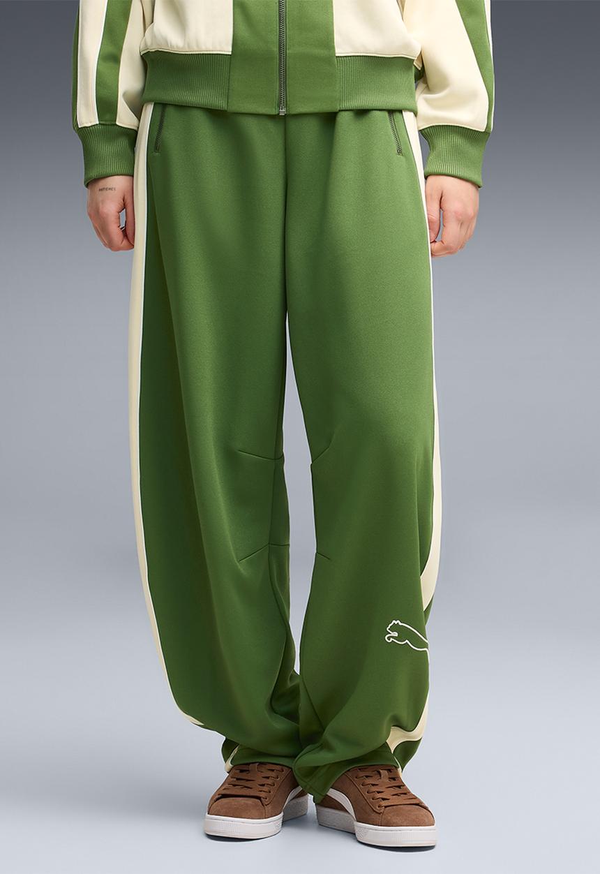 PUMA - T7 Relaxed Barrel Love Of The Cat Track Pants - Earthy Green