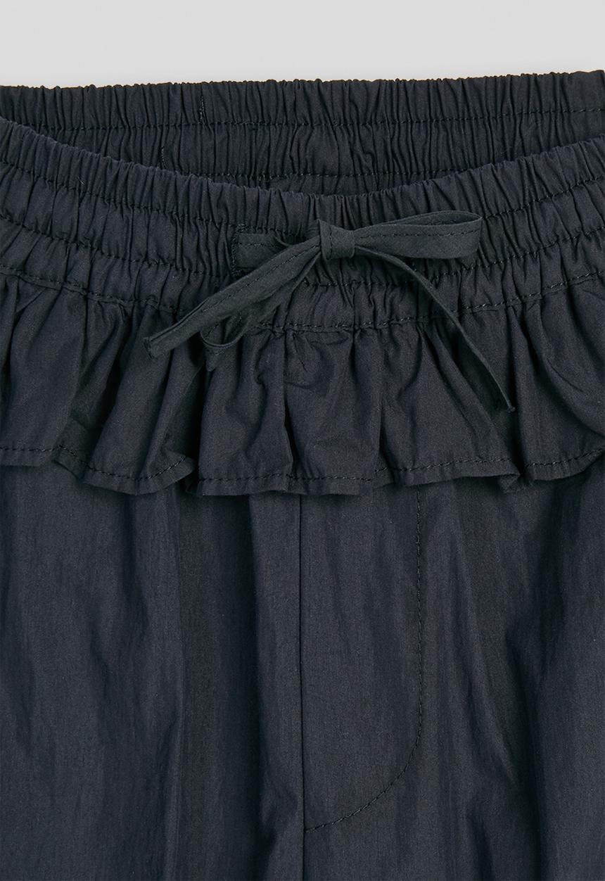 Pop Candy - Peplum frill cargo pants - dark navy