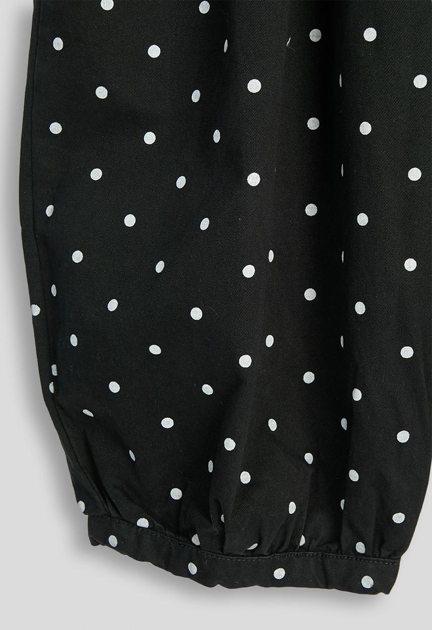 Pop Candy - Polk dot dungarees - black