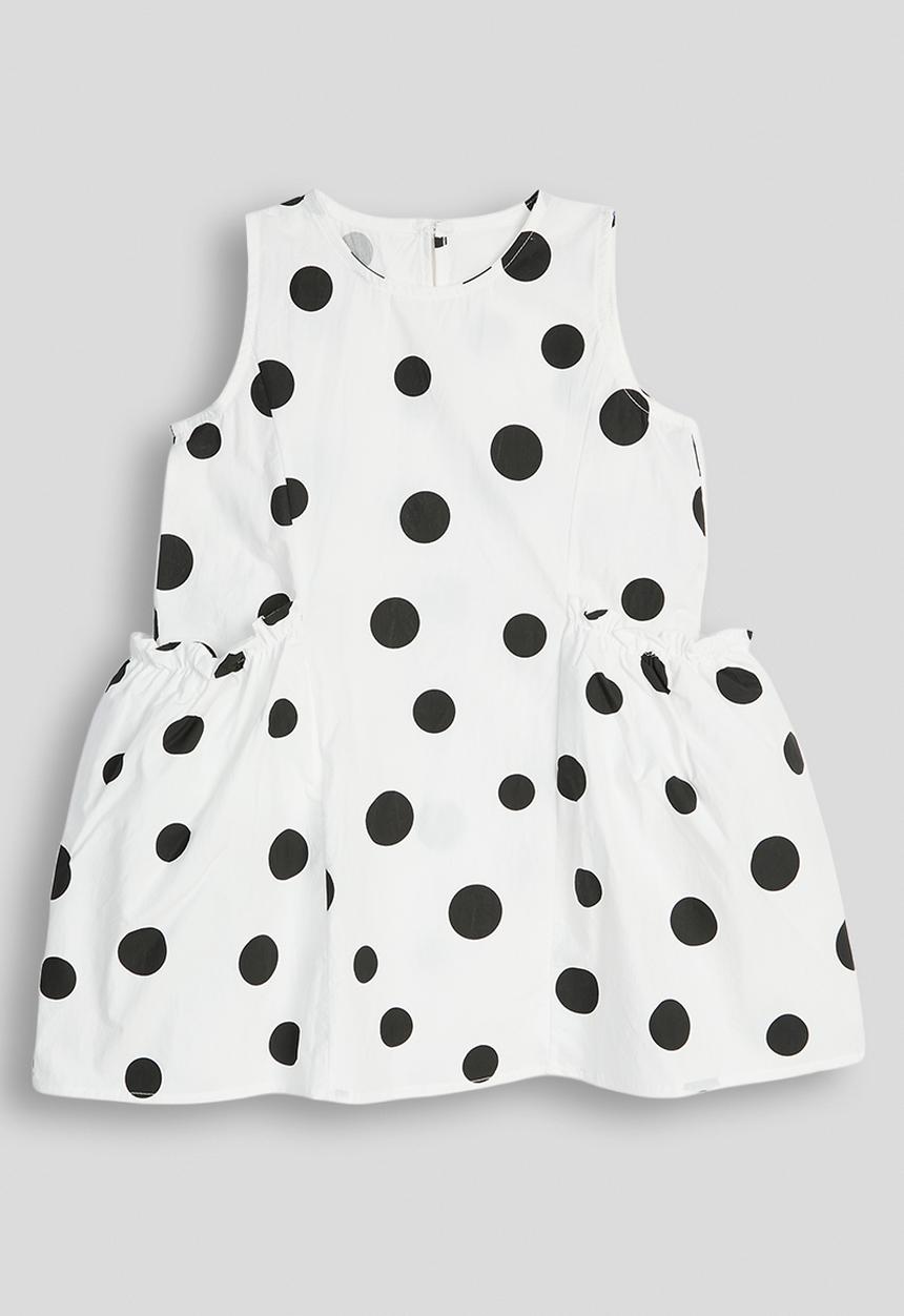 Pop Candy - Macro dot printed dress - white