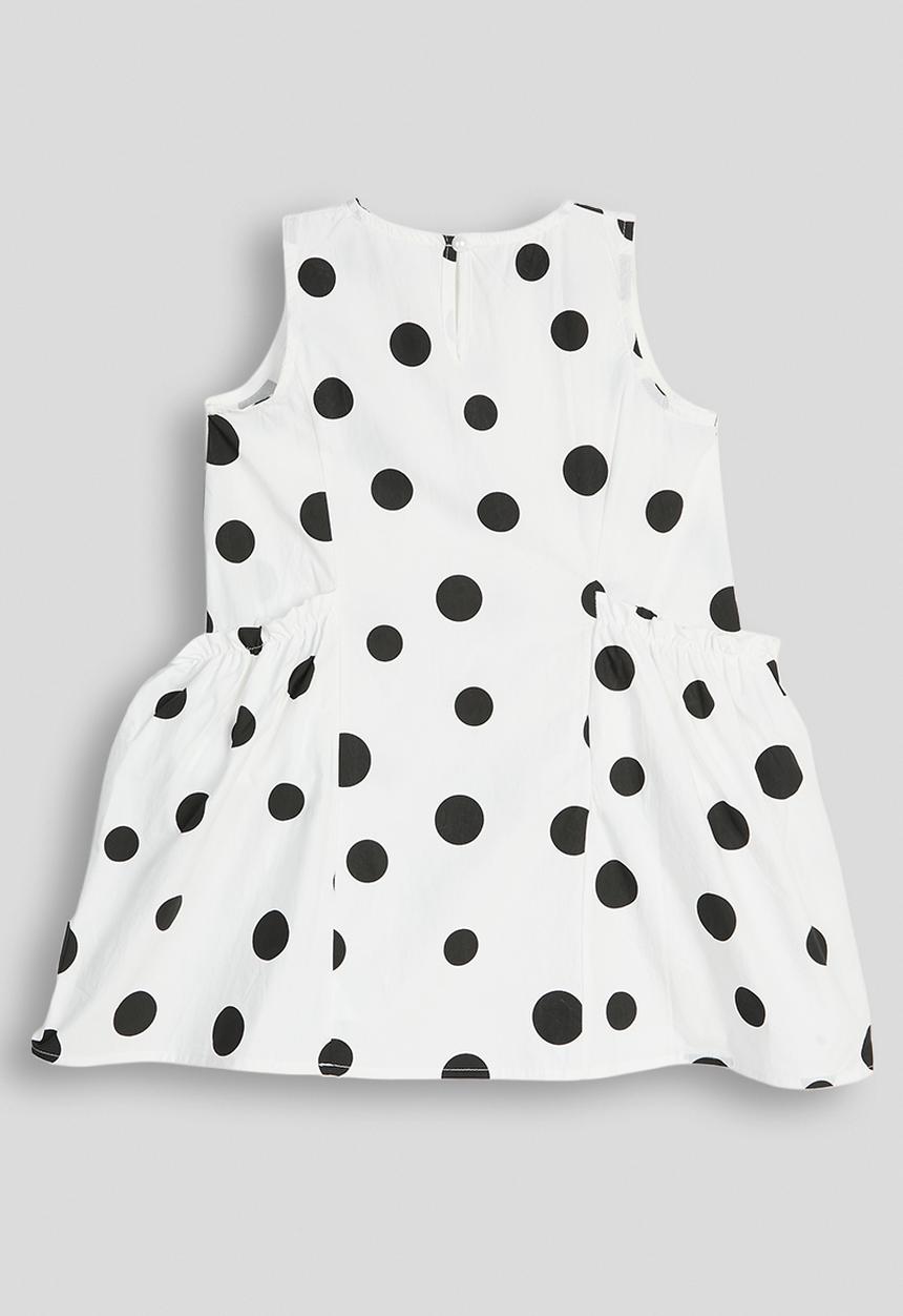 Pop Candy - Macro dot printed dress - white
