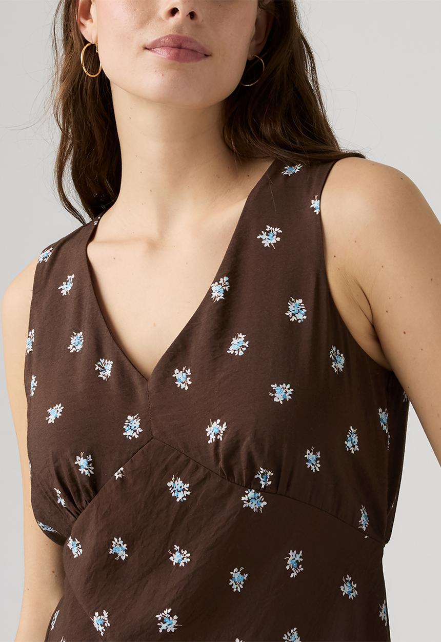 Levi’s® - Brita Slip Dress -  Runa Floral Java Viscose