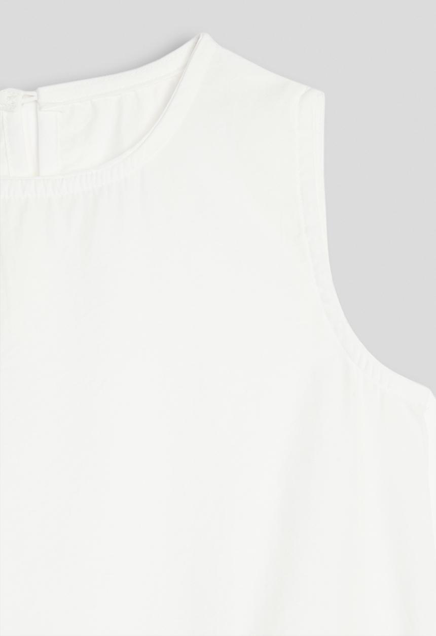 Pop Candy - Sheer skirt overlay dress - white