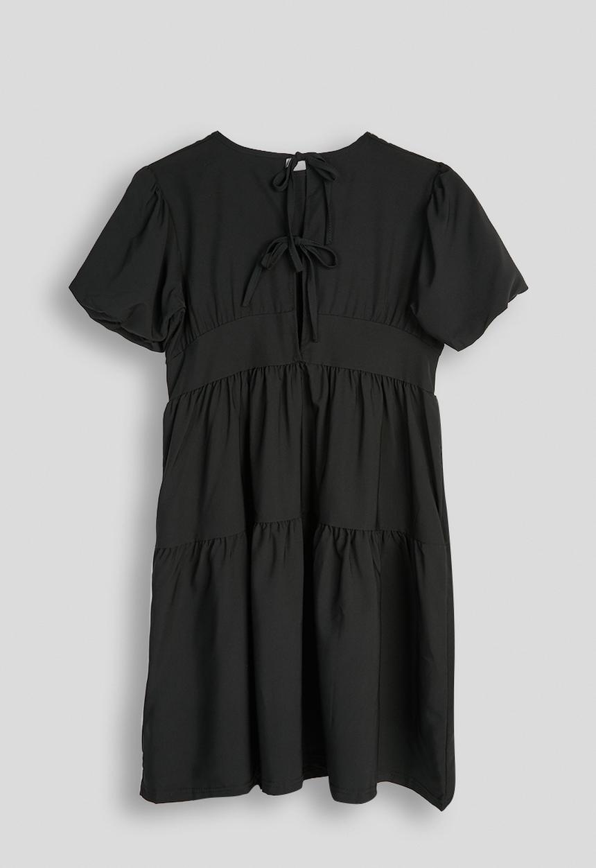 Pop Candy - Tiered midi dress - black