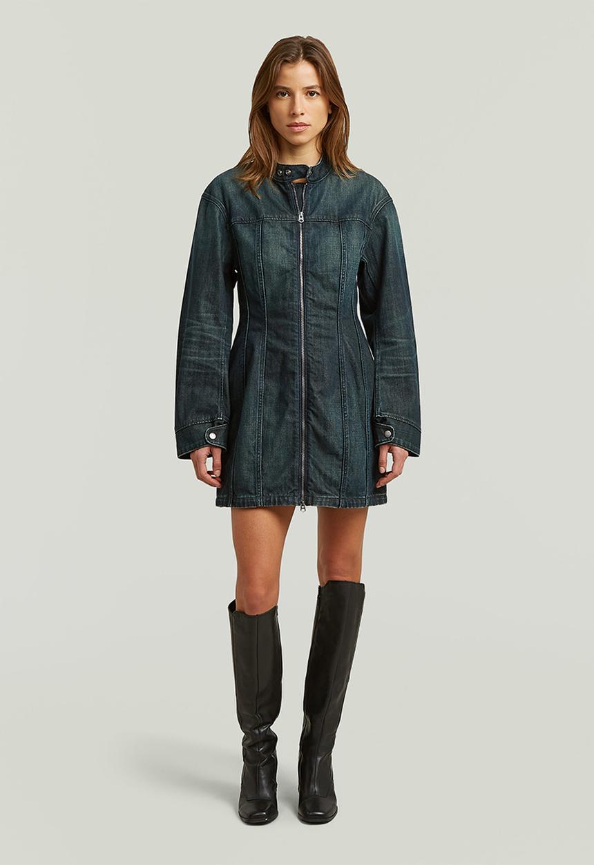 G-STAR - Hourglass dress l\s wmn - antique crossover