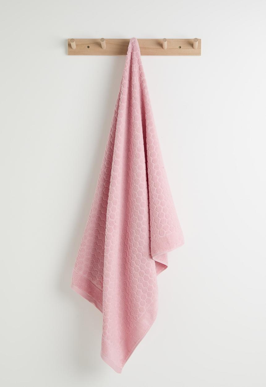 Pop Candy - Honeycomb pattern bath towel - pink