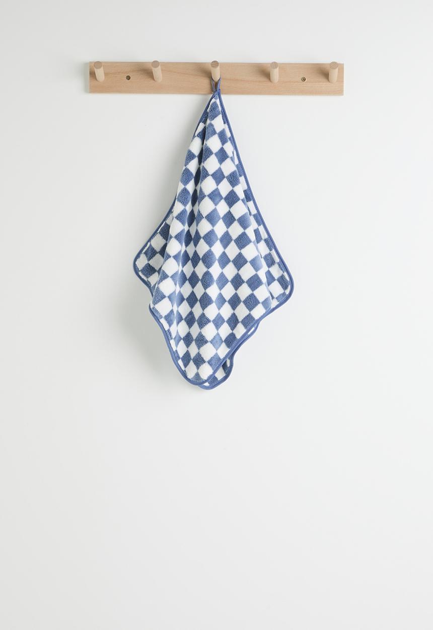 Pop Candy - Checkered hand towel - blue