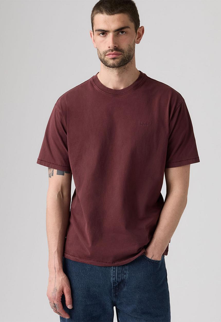 Levi’s® - RED TAB VINTAGE TEE - A0637-0224 GARMENT DYE VINEYARD WINE