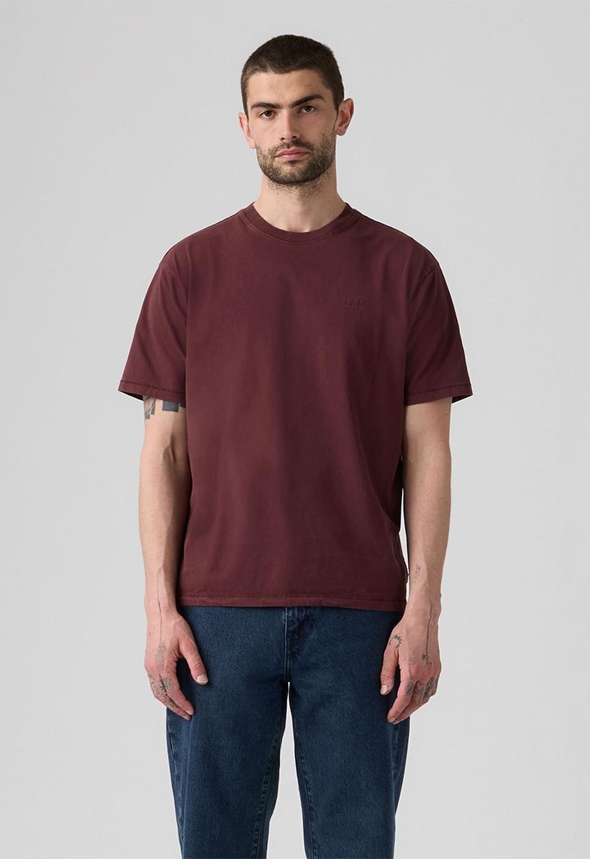 Levi’s® - RED TAB VINTAGE TEE - A0637-0224 GARMENT DYE VINEYARD WINE