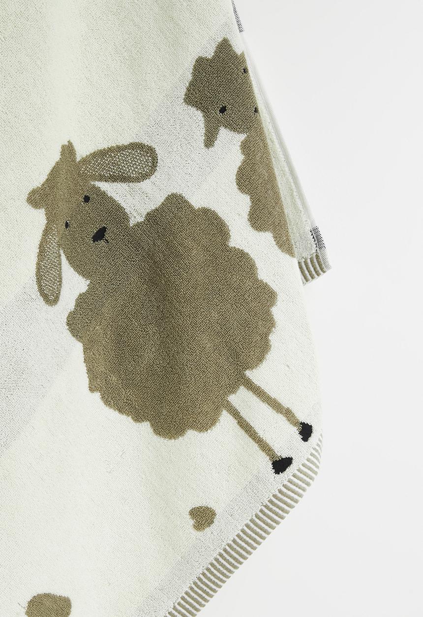 Pop Candy - Graphic printed bath towel - dark grey/light yellow