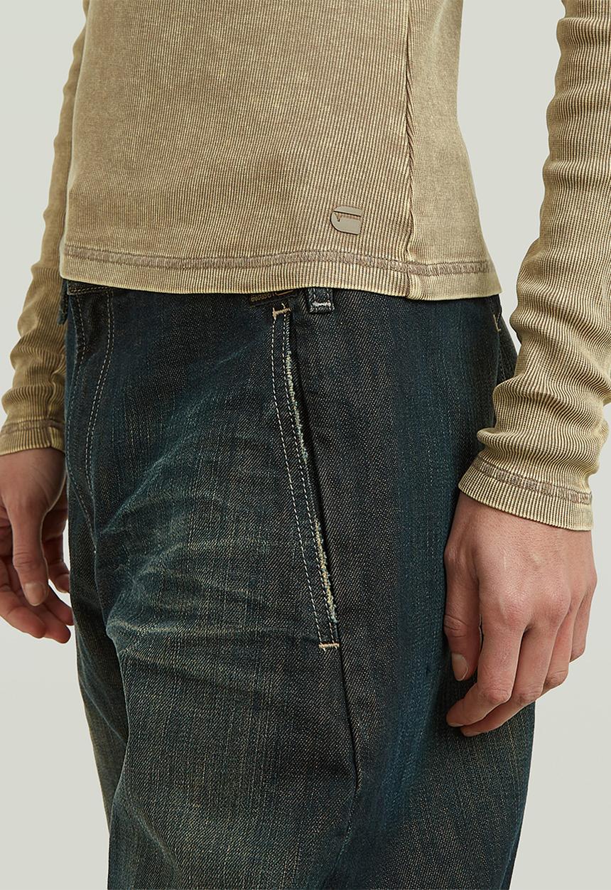 G-STAR - Vintage slim henley t l\s wmn - fossil gd