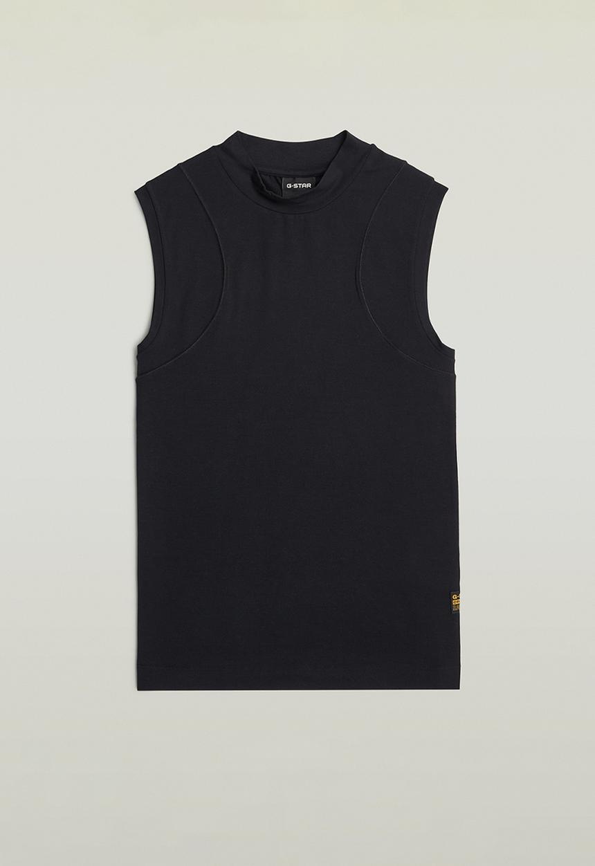 G-STAR - 2nd skin mock t s\l wmn - dk black