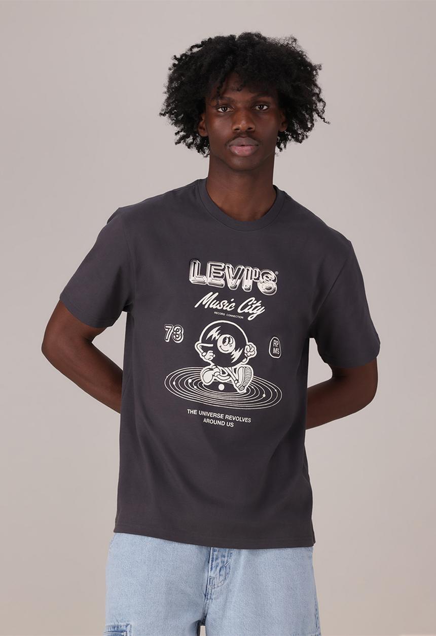 Levi’s® - SS RELAXED FIT TEE ZA - MUSIC CITY 2 PHANTOM