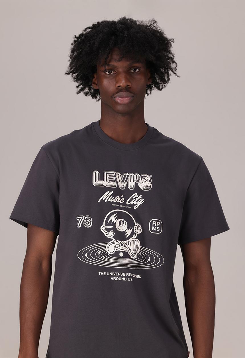 Levi’s® - SS RELAXED FIT TEE ZA - MUSIC CITY 2 PHANTOM