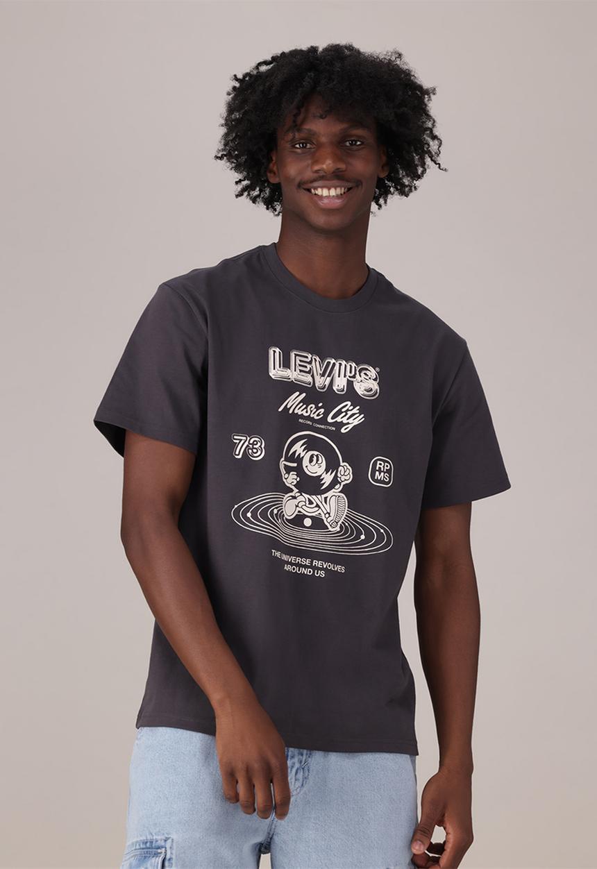 Levi’s® - SS RELAXED FIT TEE ZA - MUSIC CITY 2 PHANTOM