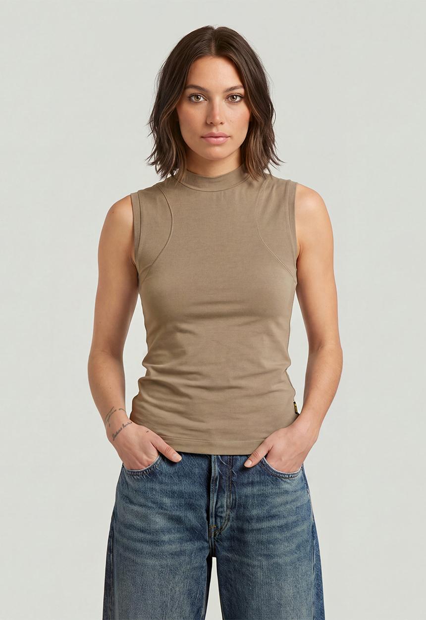 G-STAR - 2nd skin mock t s\l wmn - fossil