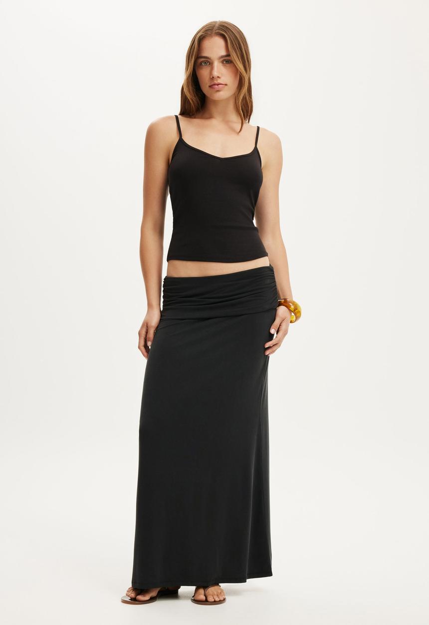 Cotton On - Honey Maxi Skirt - Black