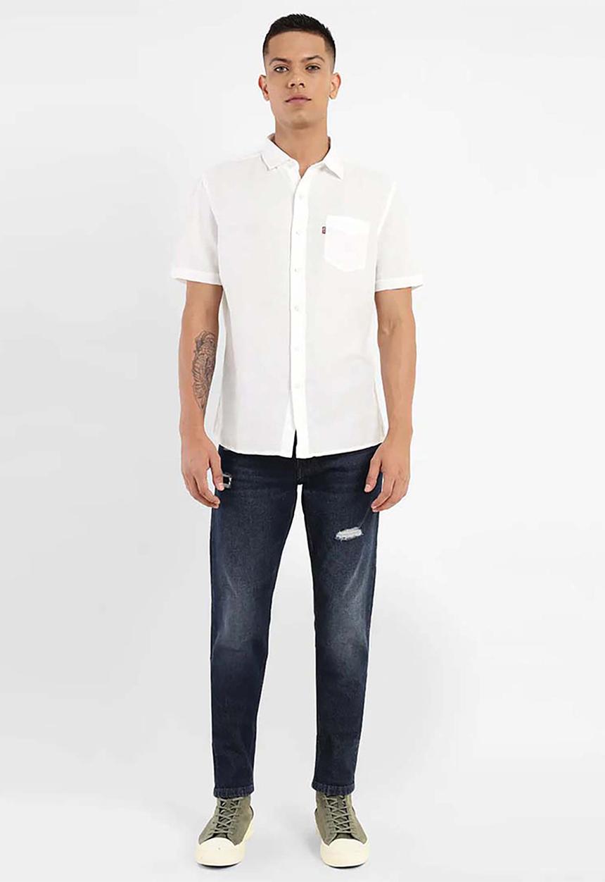 Levi’s® - CLASSIC SINGLE POCKET S/S SHIRT - White / Off White