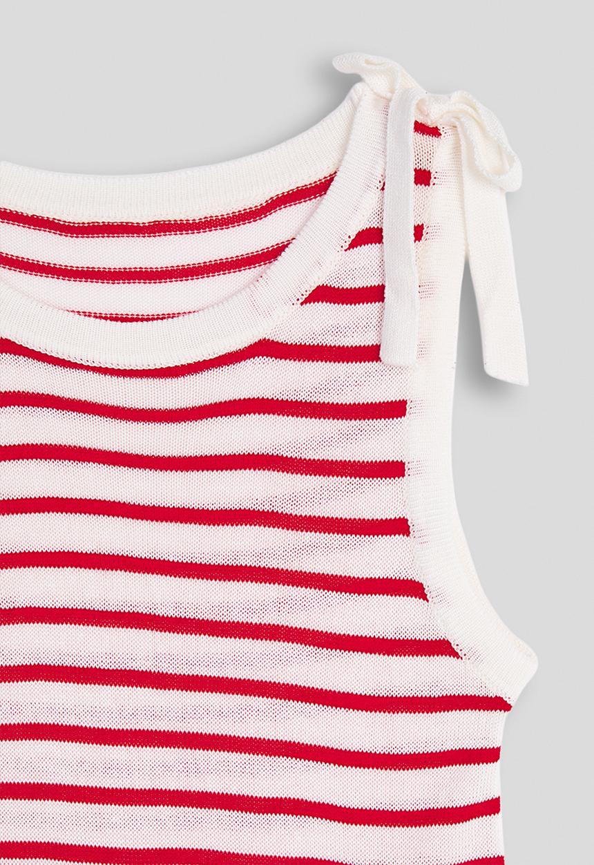 Pop Candy - Striped tank top - red stripe