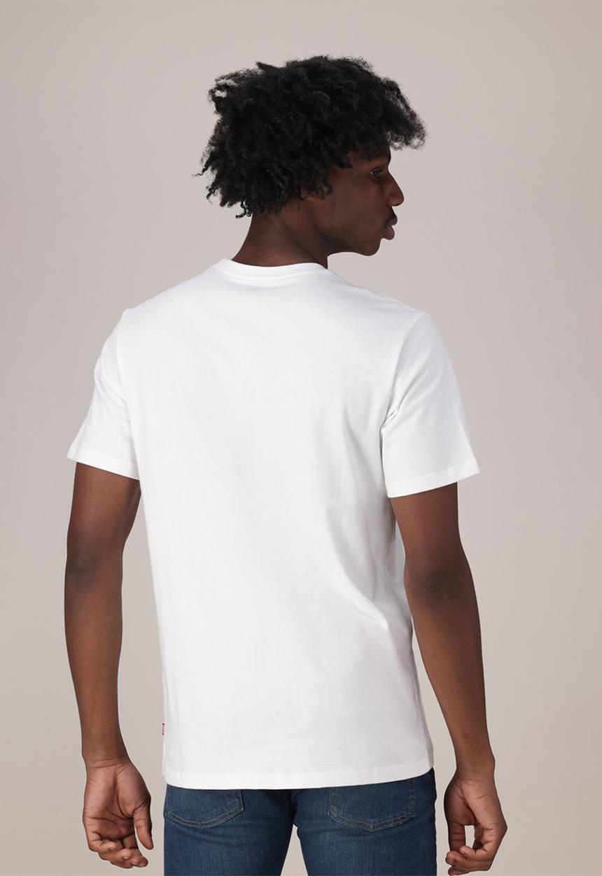 Levi’s® - GRAPHIC CREWNECK TEE ZA - CHROME BW 1 WHITE +