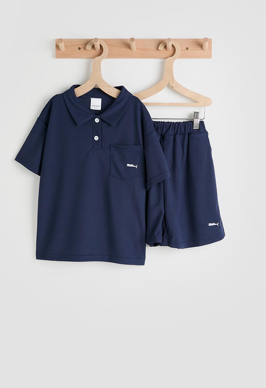 Pop Candy - Polo-style shirt with shorts - navy