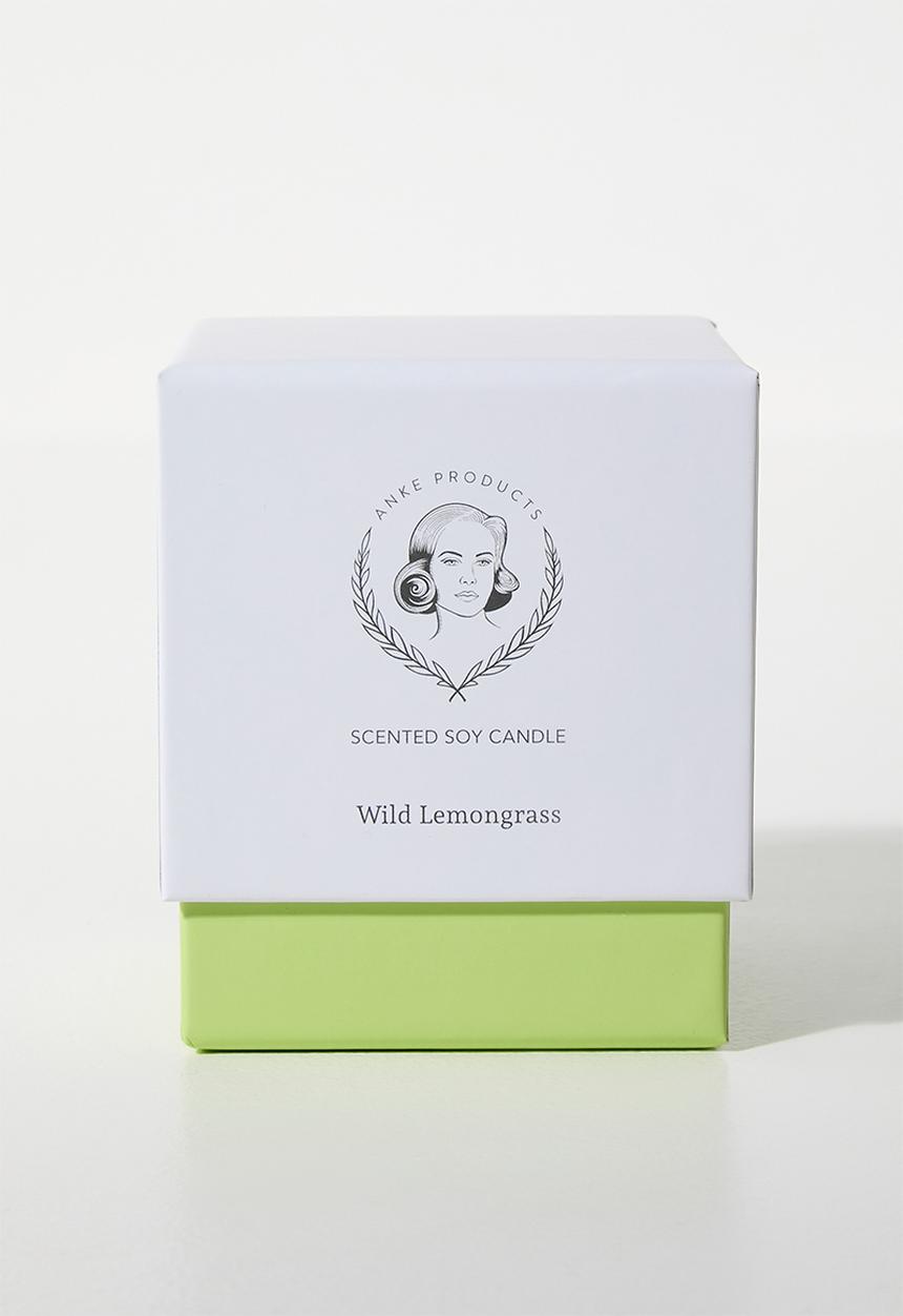 Anke Products - Wild lemongrass soy candle (gift box small)