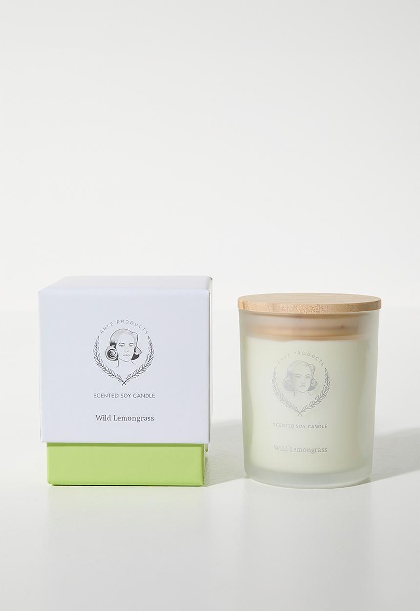 Anke Products - Wild lemongrass soy candle (gift box small)