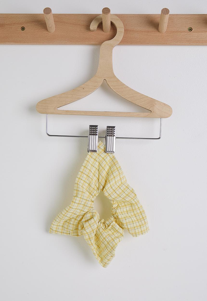 Pop Candy - Ruffle hem peplum top & panelled pants - light yellow/white